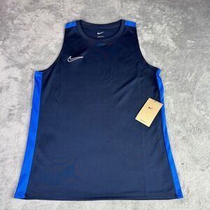 Nike Soccer Tank Top Womens M Navy Blue Dri-FIT Training Sleeveless DR1332-451
